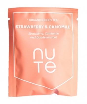 Nute Green Jordbær Kamille Teposer - 10 Stk