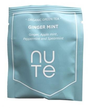 Nute Grøn Te med Ingefær og Mynte - 10 Tebreve