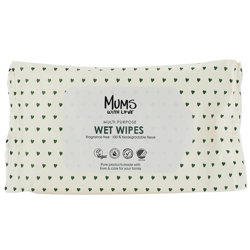 Mums With Love Vådservietter - 30 stk. til Følsom Hud