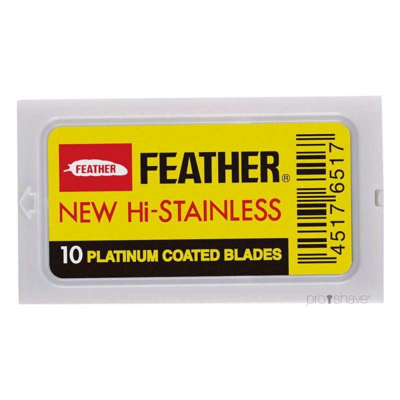 Feather New Hi Stainless Barberblade - 10 Stk Ultra Skarpe