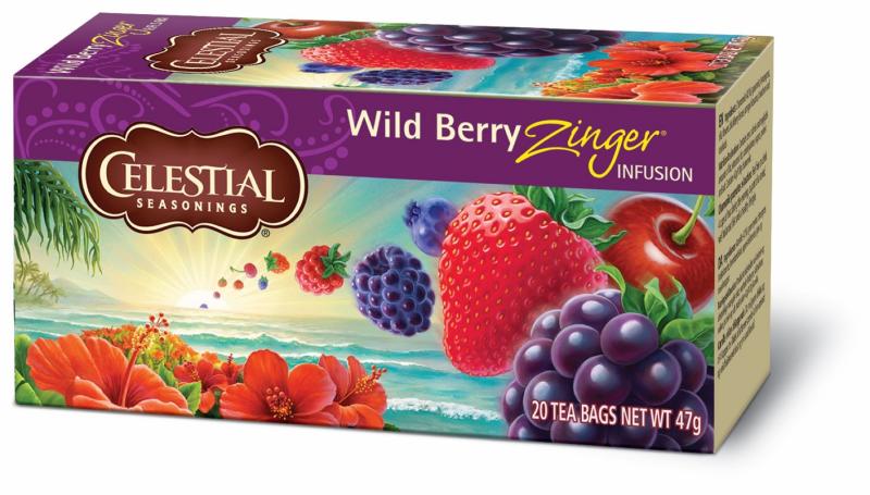 Celestial Seasonings Wild Berry Zinger Te - Nyd varm eller kold!