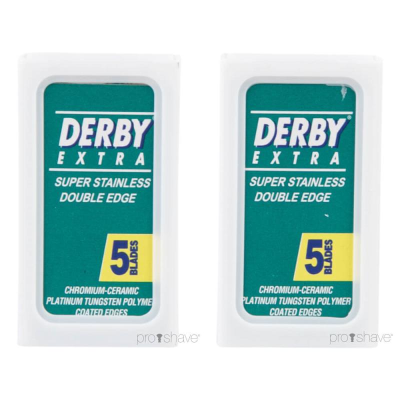 Derby Extra Coated Barberblade - 10 Stk til Vådbarbering