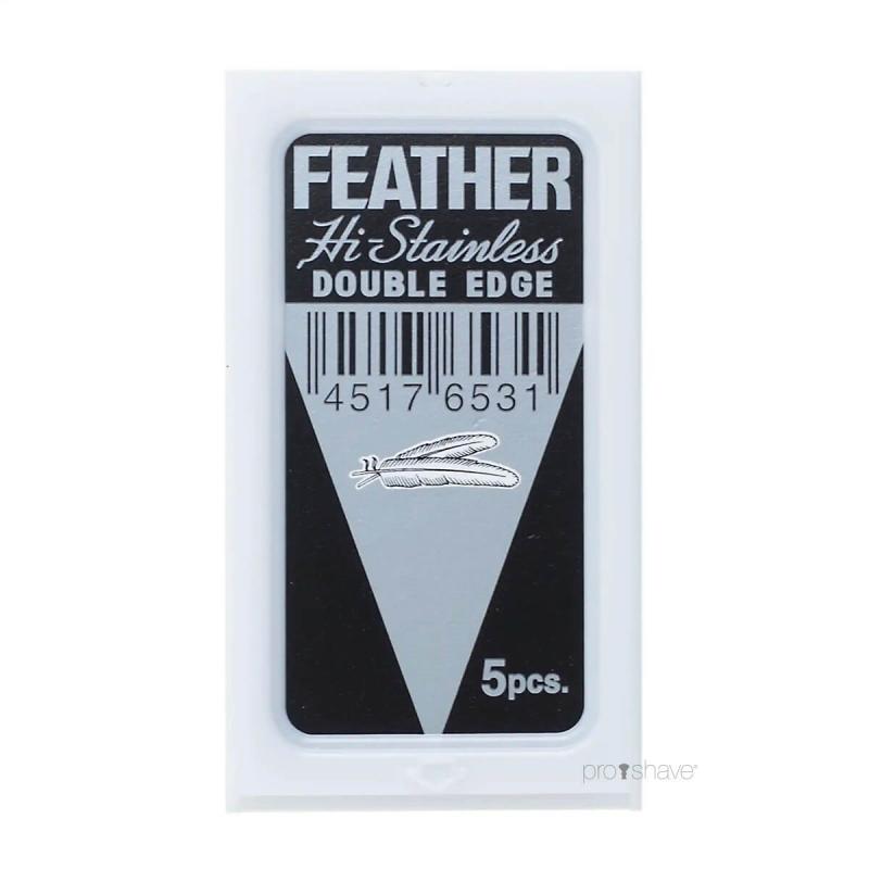 Feather Hi Stainless Barberblade 5 Stk - Skarpe Ninja Blades