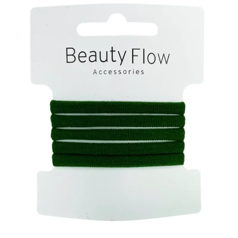 Skånsomme Hårelastikker i Bambus - 5 stk. fra Beauty Flow