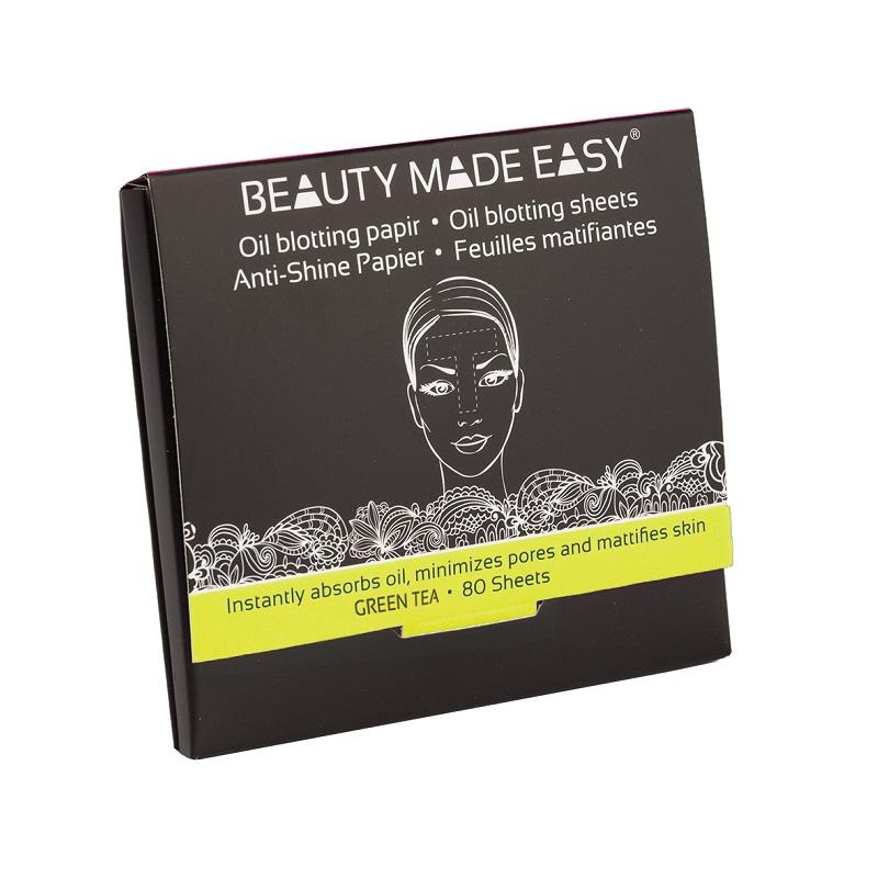 Beauty Made Easy Anti-Shine Papirark - Grøn