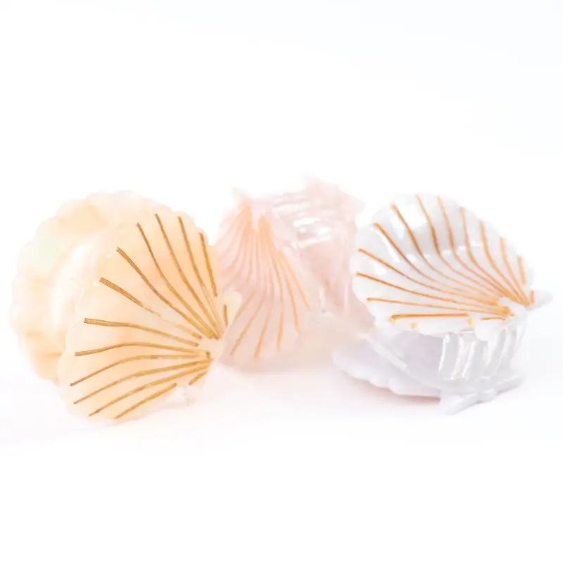 Nicma Styling Mussel Hårklemmer 3-pak - Smukke Nuancer
