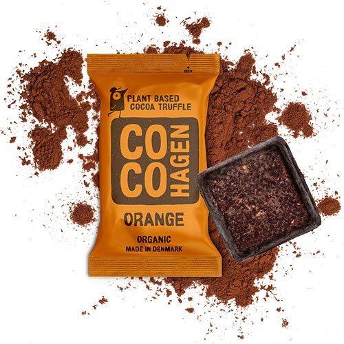 Cocohagen Orange Kakaotrøffel 20 Gram - Naturlig Snack