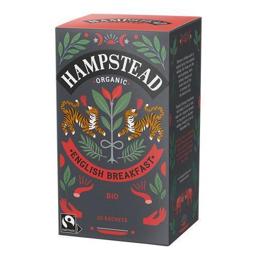 Hampstead Økologisk English Breakfast Te - 20 Breve