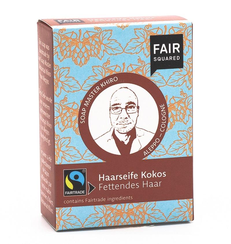 Fair Squared Økologisk Kokos Shampoobar til Fedtet Hår