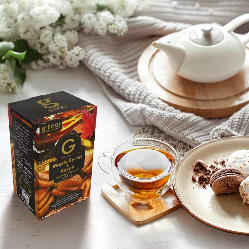 G Tea Gourmet Sort Te med Ahornsirup og Pecan