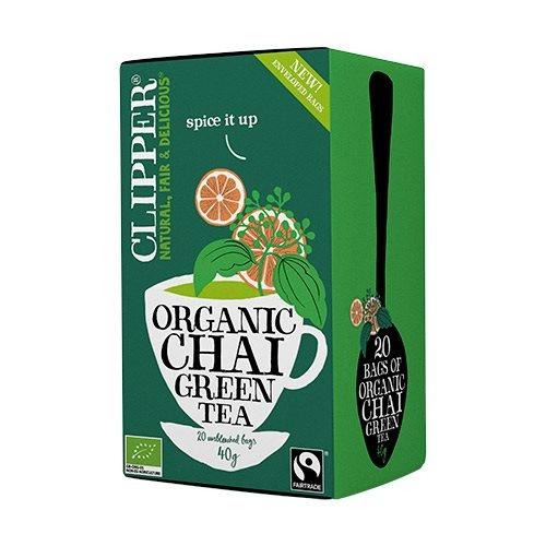 Økologisk Grøn Te Chai fra Clipper - 20 Breve