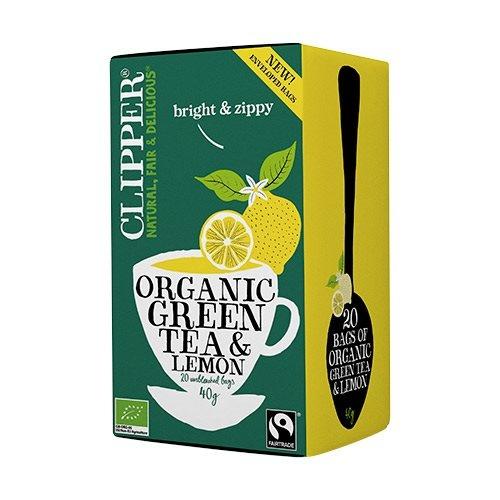 Økologisk Grøn Te med Citron - Clipper, 20 Breve