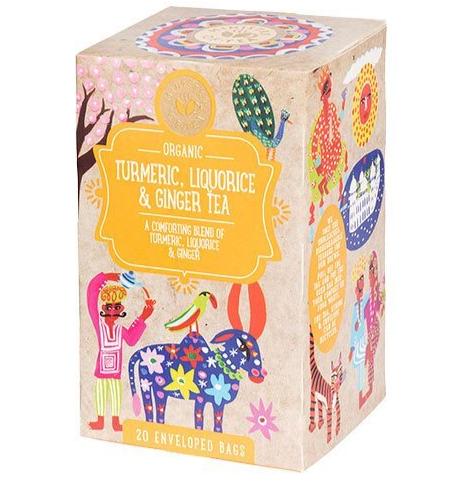 Økologisk Gurkemeje, Lakrids & Ingefær Te - 20 breve