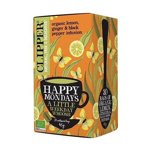 Økologisk Happy Mondays Te - 20 Breve fra Clipper
