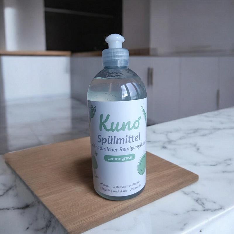 Kuno Opvaskemiddel med Citrongræs 500ml - Effektiv og Frisk