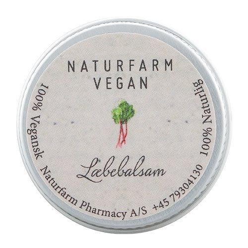 Naturfarm Vegan Læbebalsam med Rabarber 10 ml - Naturlig pleje
