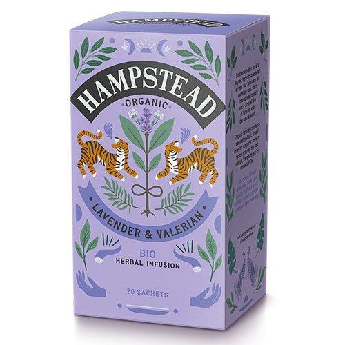 Hampstead Økologisk Lavendel & Baldrian Te - 20 Breve