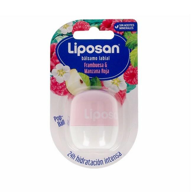 Liposan Læbepomade Ball - Hindbær & Rødt Æble 7 g