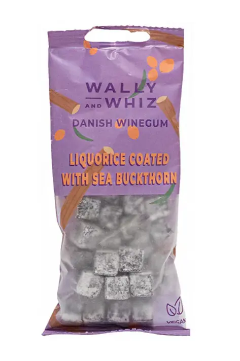 Wally & Whiz Lakridsvingummi med Havtorn 57g - Lækker Smag!