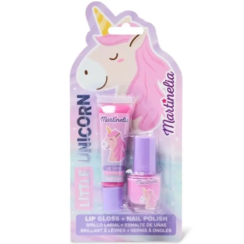 Martinelia Little Unicorn Neglelak og Lipgloss Sæt