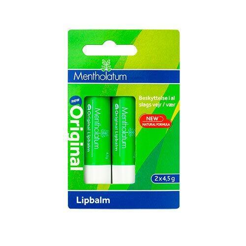 Mentholatum Læbepomade Original - 2 stk. til tørre læber