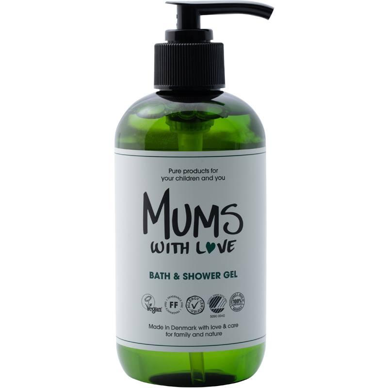 Mums With Love Bade- og Brusegel 250 Ml - Mild Kropssæbe
