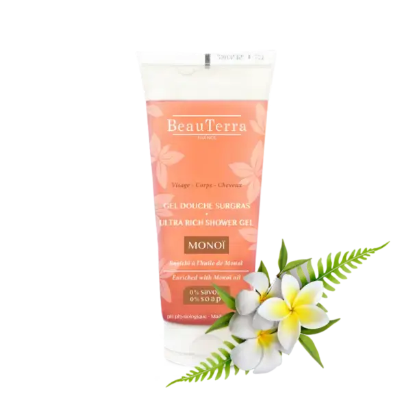 Beau Terra Ultra Rig Brusegel Monoi 200ml - Skånsom Pleje