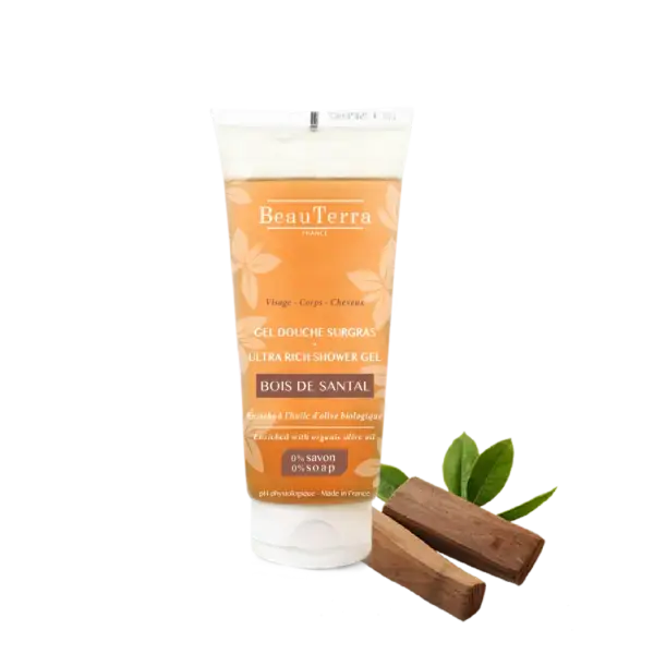 Beau Terra Ultra Rich Shower Gel - Sandeltræ 200ml