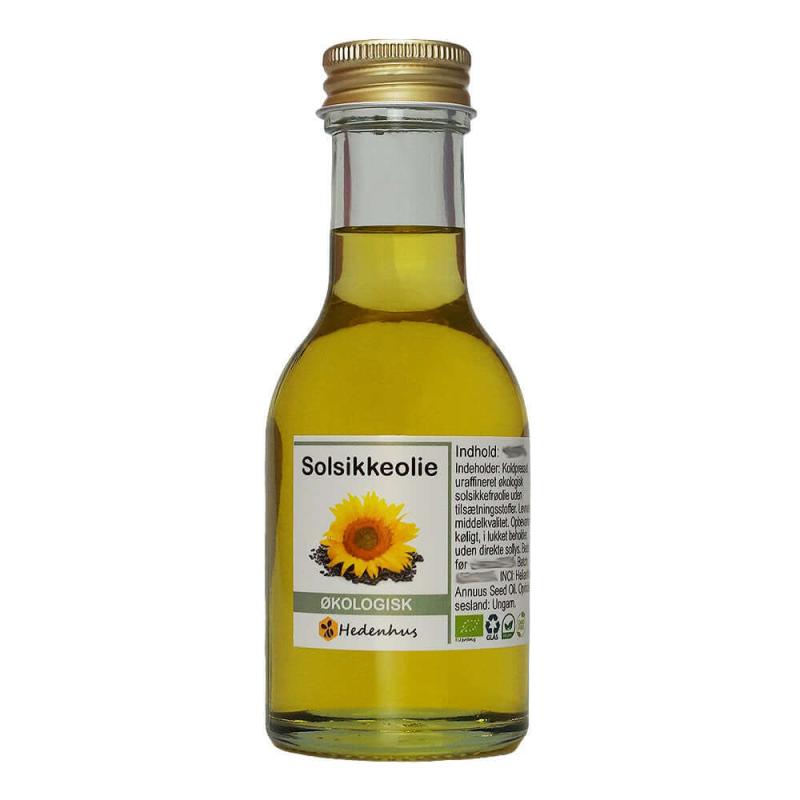 Økologisk Koldpresset Solsikkeolie 100 Ml - Skønhedspleje