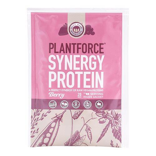 Plantforce Synergy Protein Bær - 20g Plantebaseret Protein