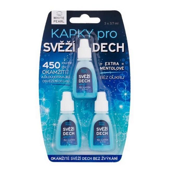 Vitalcare White Pearl Dråber til Frisk Ånde - 3 Pak
