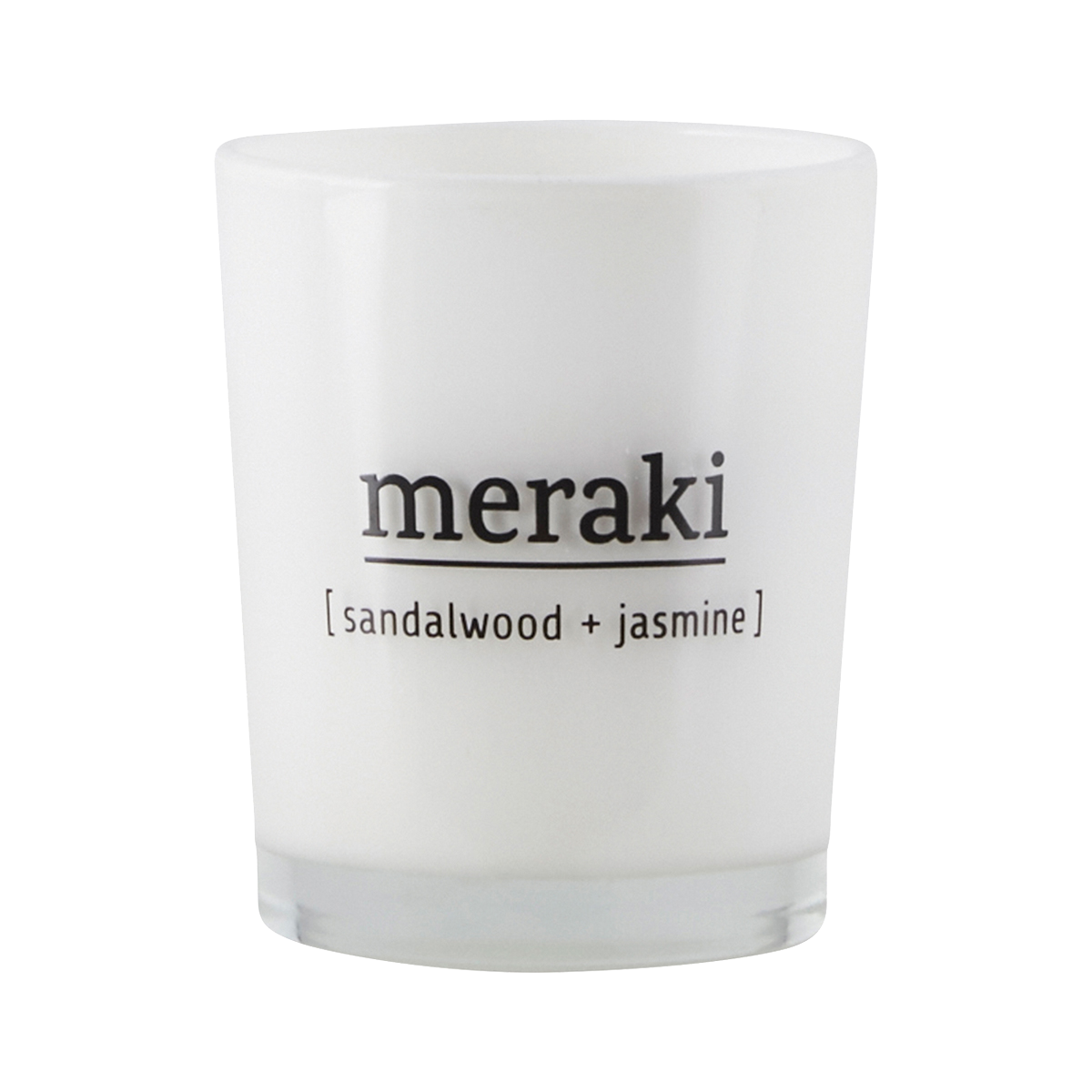 Meraki Duftlys Sandalwood   Jasmine  Dm : 5 5 Cm  H : 6 7 Cm