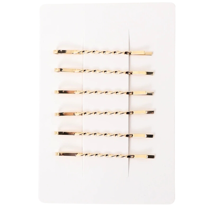 Nicma Styling Golden Hair Pins 6 Pack   Basic