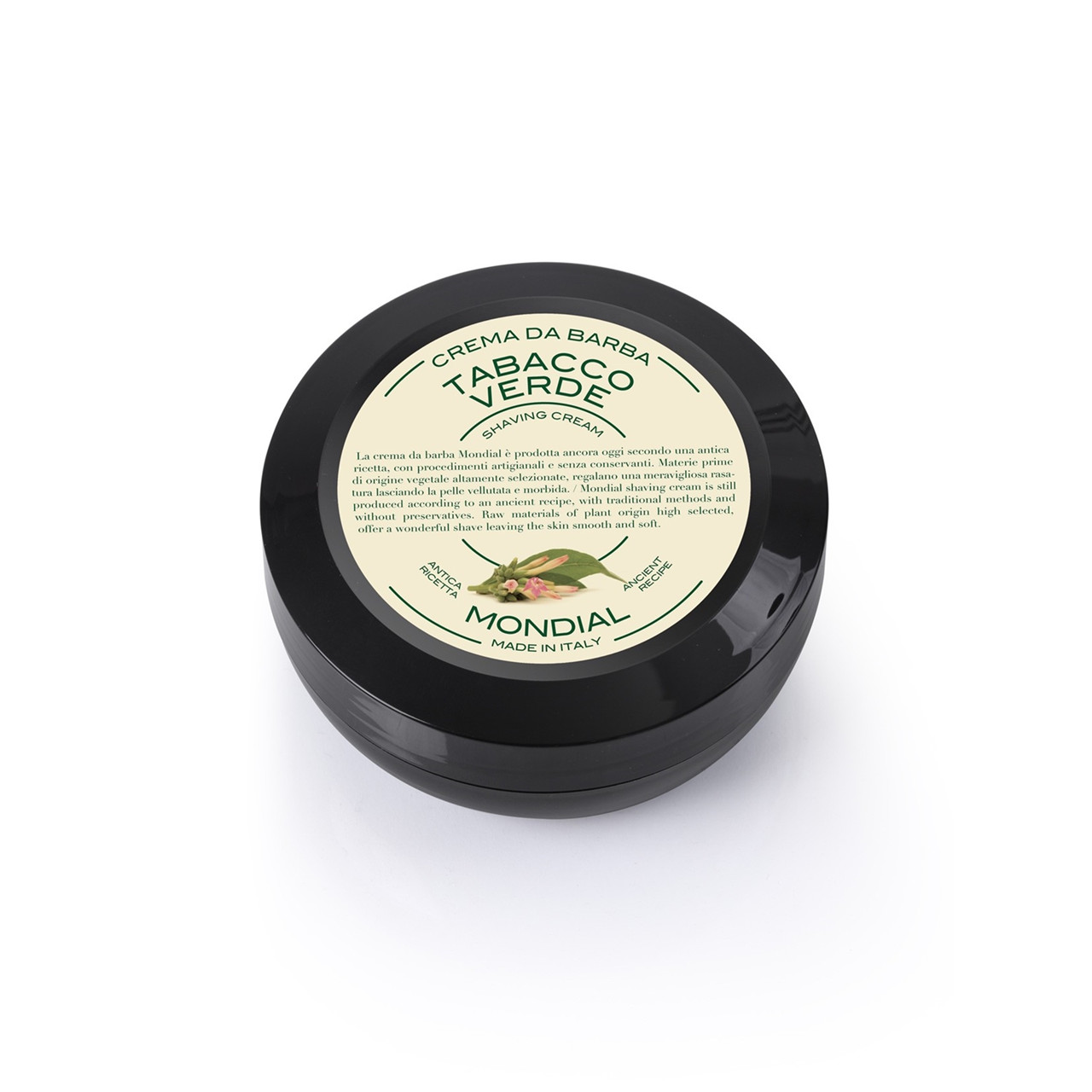 Mondial Shaving Barbercreme I Rejsestørrelse  Green Tobacco  75 Ml