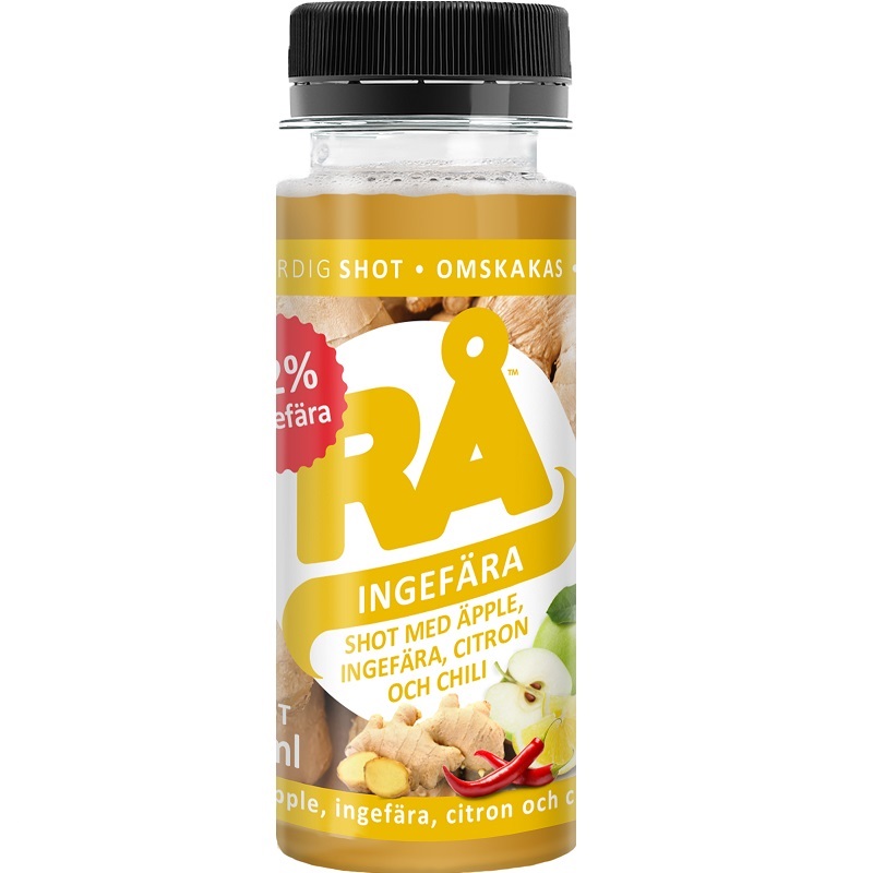Rå   Ingefær   æble   Citron   Chili Shot 65ml