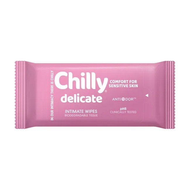 Chilly   Delicate Intimate Hygiene Wipes   12 Stk