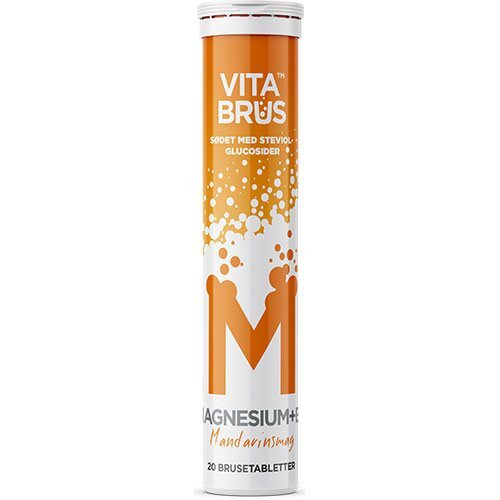 Magnesium B6 Brusetabletter   Mandarinsmag   20 Tabletter