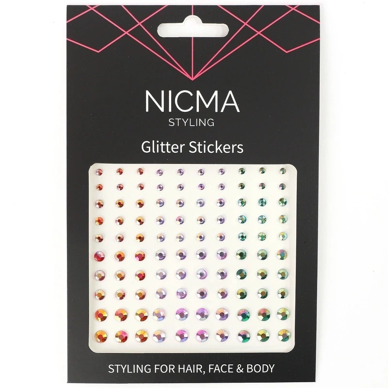 Nicma Styling Glitter Stickers   Pastels