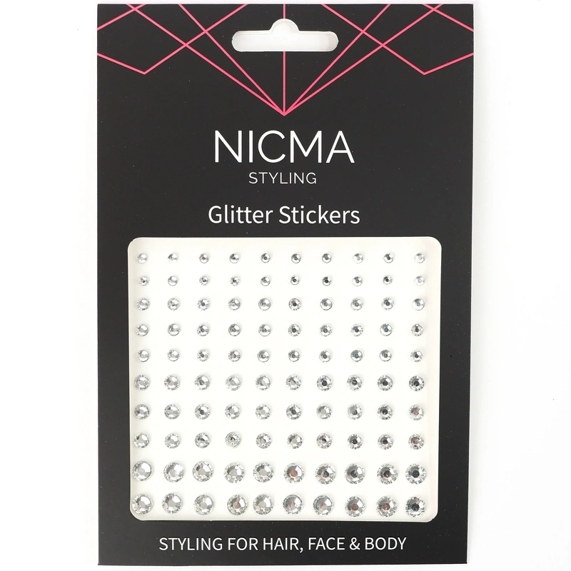 Nicma Styling Glitter Stickers   Clear