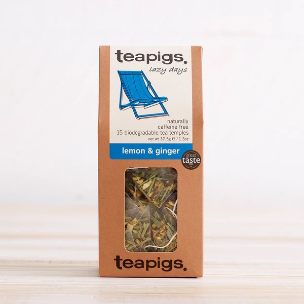 Teapigs   Organic Lemon   Ginger Tea   Lazy Days