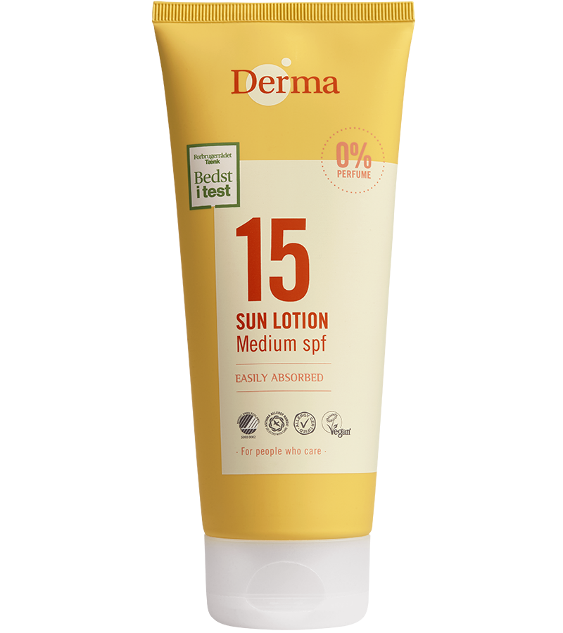 Derma Sollotion Spf15  200 Ml    Vandfast Solcreme
