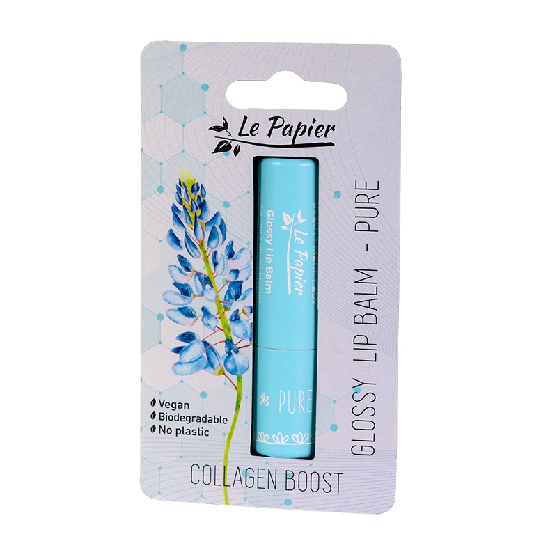 Le Papier   Collagen Boost   Glossy Lip Balm   Pure