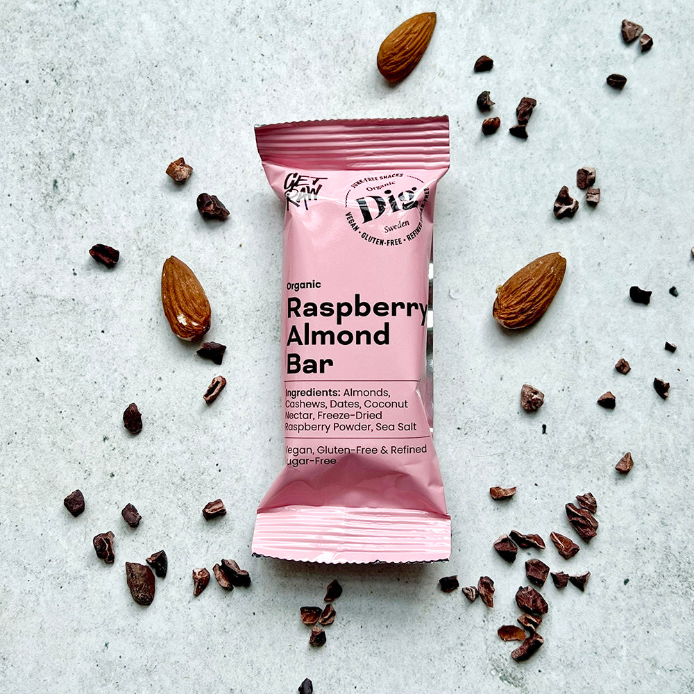 Get Raw Raspberry Almond  øko  42 Gram