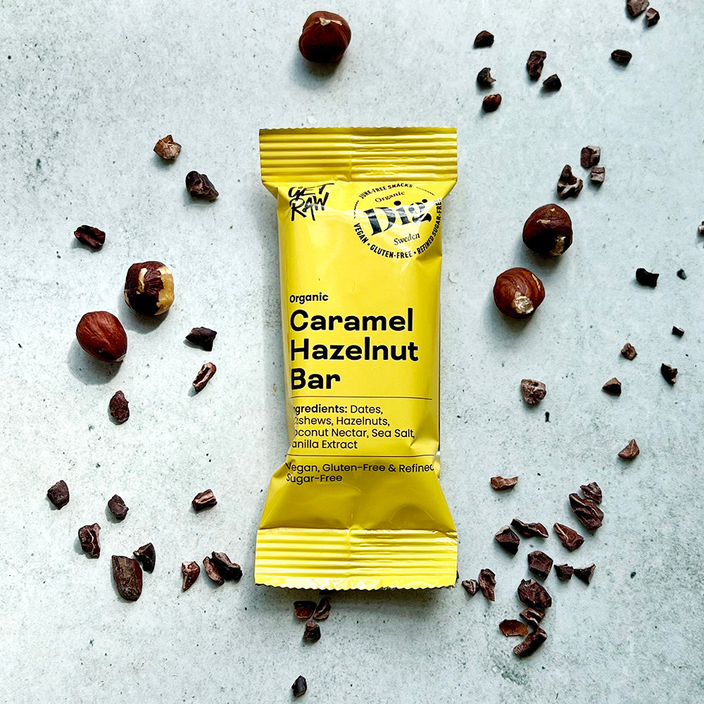 Get Raw Caramel Hazelnut  øko  42 Gram
