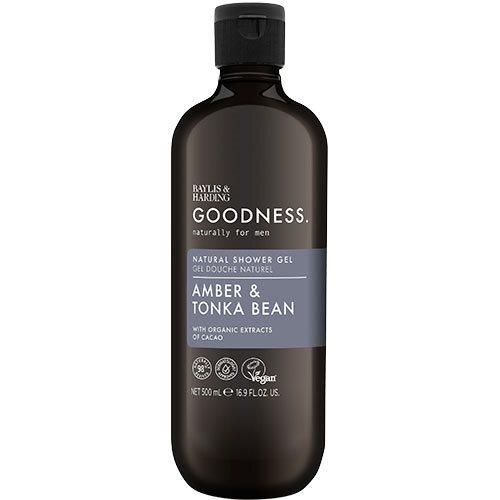 Baylis   Harding Men  Amber   Tonka Bean Shower Gel   500 Ml